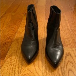 Stuart Weitzman Leather Black Booties